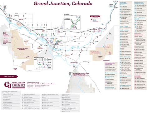 Grand Junction Tourist Map