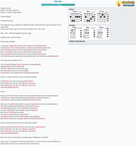 Kiss Me Guitar Chord