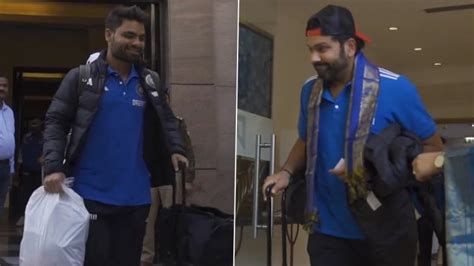 Rohit Sharma Rinku Singh And Other Team India Cricketers Arrive In