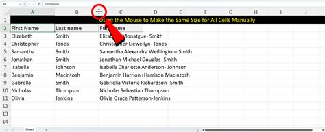 How To Make All Cells The Same Size In Excel 5 Common Methods Wps Office Blog