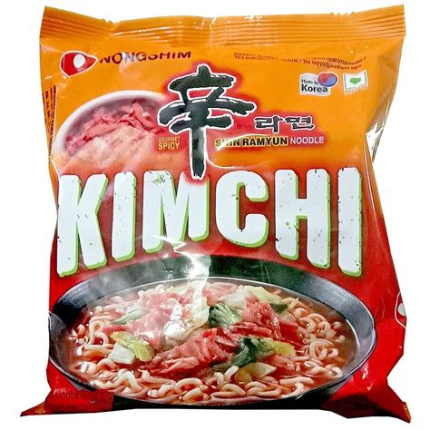 Nongshim Nong Shim Kimchi Ramyun Noodle 120 G Vegetarian 120 Grams