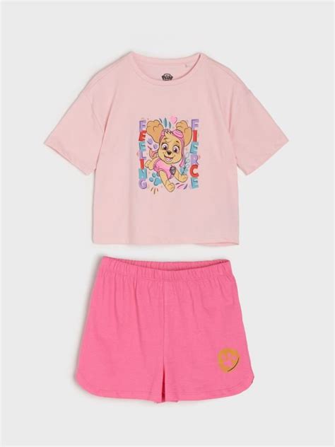 Pijama din două piese PAW Patrol Culoare roz pastel SINSAY 1507M 03X