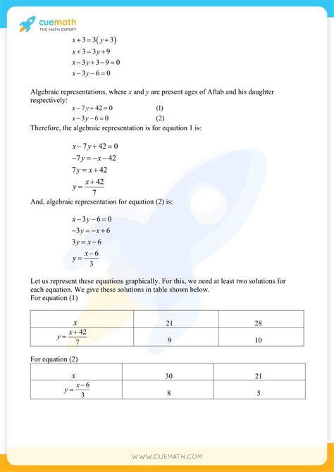 Ncert Solutions For Class 10 Maths Chapter 3 Pair Of Linear Equations In Two Variables