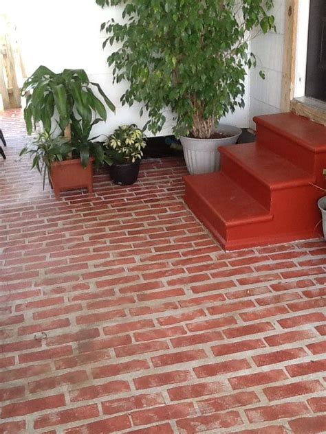 Painting Brick Pavers Before And After