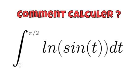 LES INTÉGRALES D EULER intégrale de ln sin x YouTube