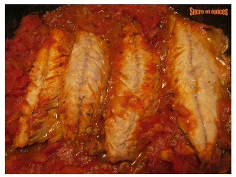 Filets De Maquereaux En Sauce Tomates Sucreetepices