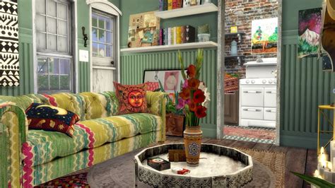 Sims 4 Boho Living Room