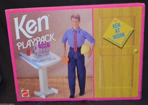 Back Ken Playpack Ken At Work Drafting Table