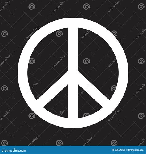 Peace Sign Stock Vector Illustration Of Drawing Graphic 88654256