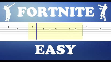 Fortnite Dances On Guitar Easy Tabs Youtube