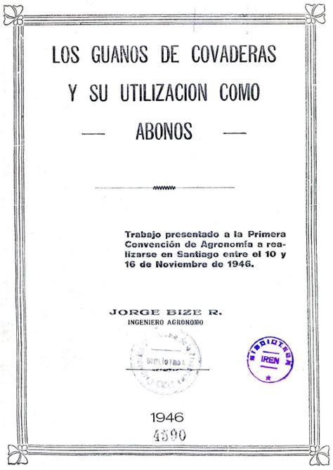 Los guanos de covaderas y su utilización como abonos