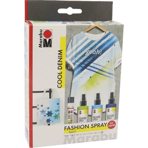 Marabu Fabric Painting Fashion Set Spray Paint For Light Color Fabric