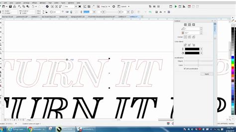 Corel Draw Tips Tricks Font Or Text Without A Center YouTube