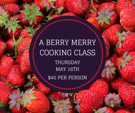 Monthly Cooking Classes Kates Catering