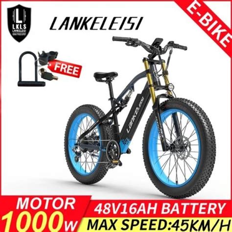 Lankeleisi Rv Electric Mountain Bicycle V Ah Fat Tire Ebike