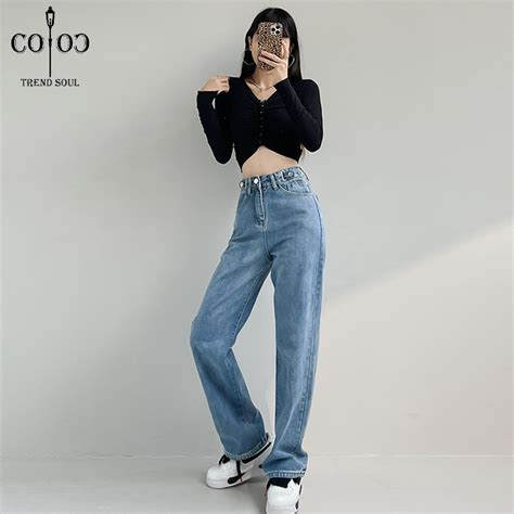 Jual Coco Trend Soul Jeans Biru Highwaist Kuolt Celana Jeans Panjang