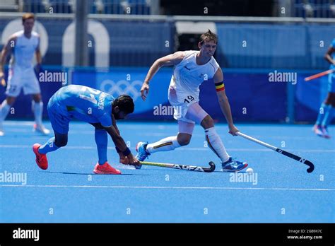 TOKYO JAPAN AUGUST 3 Shamsher Singh Of India Felix Denayer Of