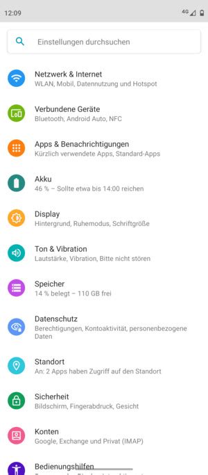 Einrichten Von Roaming Motorola Moto G S Android Device Guides