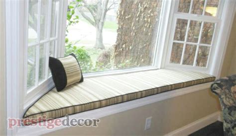 Bay Window Seat Cushions | Prestige Decor Window Treatments and Upholstery