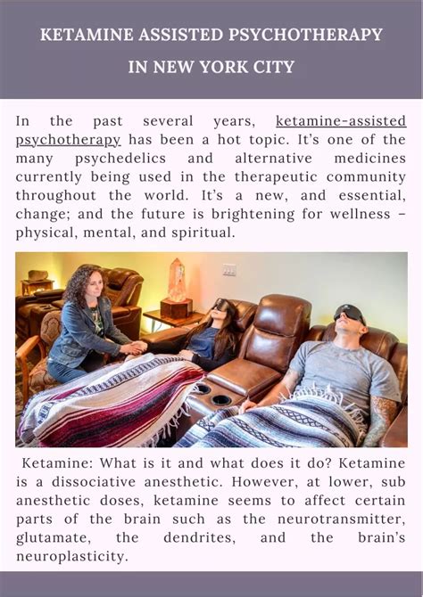 Ppt Ketamine Assisted Psychotherapy In New York City Powerpoint