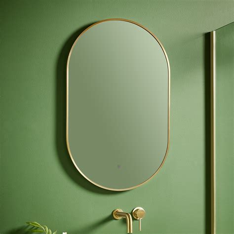 Brushed Brass Mirrors Scudo Bathrooms