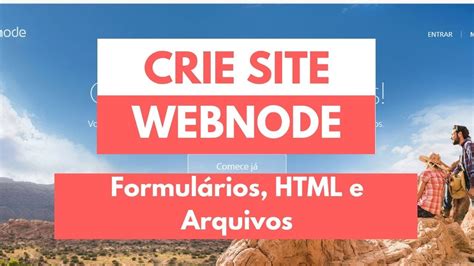 Como Criar Site Webnode 06 Formulários HTML e Arquivos YouTube