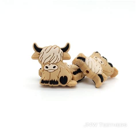 Scottish Highland Cow Silicone Beads Cow Silicone Focal Etsy UK