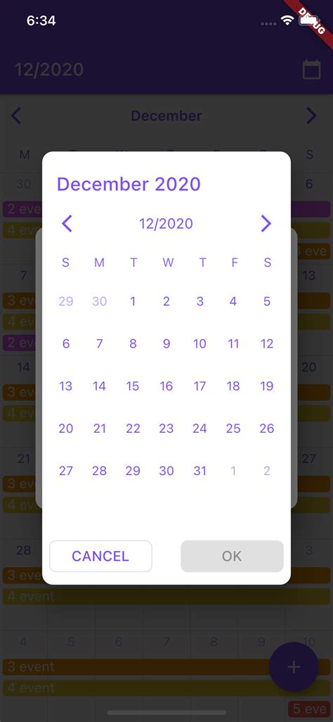 Cr Calendar Flutter Package