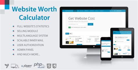 net worth of website