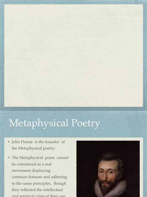 Metaphysical Poetry | PDF