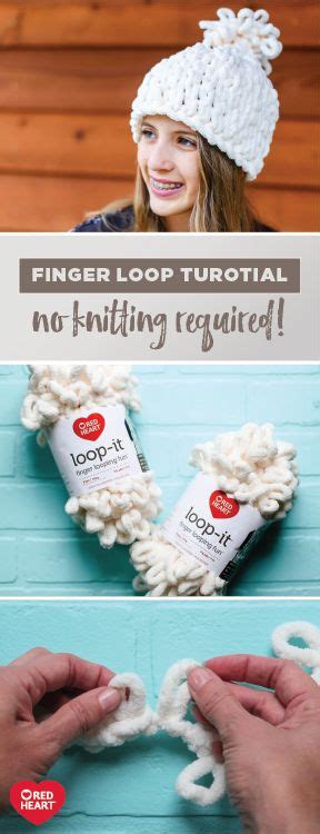 How To Make A Chunky Finger Looping Hat Diy Yarn Crafts Finger