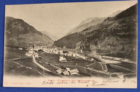 SBB GOTTHARDBAHN AIROLO Postkarte 19 5 1902 Kaufen Auf Ricardo