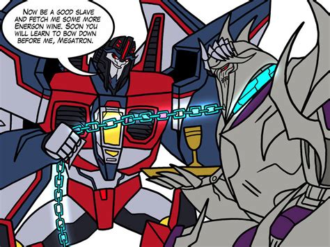 Starscream Makes Megatron His Slave By Melspyrose On Deviantart