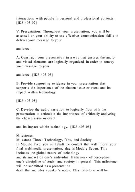 1 IDS 403 Final Project Part Two Guidelines And Rubric PDF