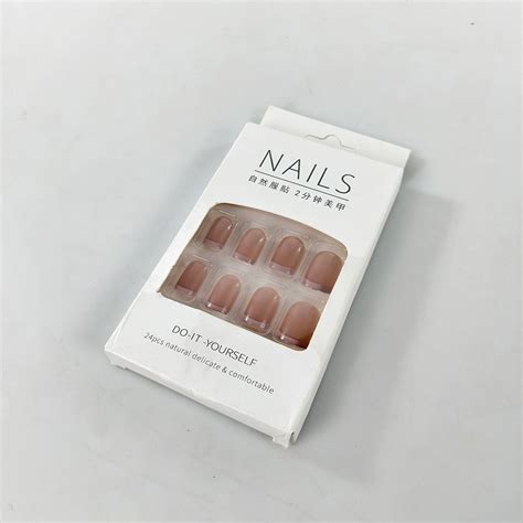 Toneed Kuku Palsu Tempel Acrylic Fake Nails French Style Pcs Tn