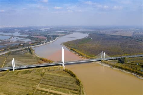 俯瞰滨州黄河公路大桥 作品 大疆社区