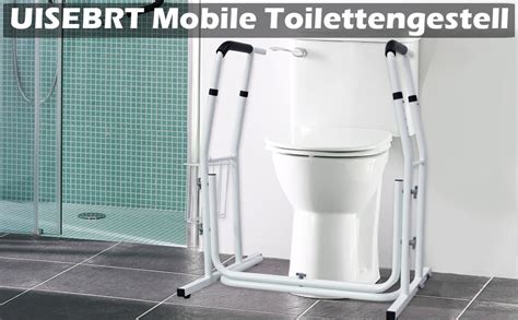 Uisebrt Toilettengestell Mobile Toilette Aufstehhilfe