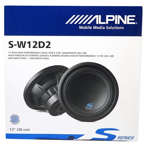 Alpine S W D S Series Inch Dvc Subwoofer With Dual Ohm Voice