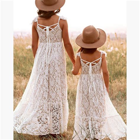 M Dchen Spitze Lange Kleider Kinder B Hmen Elegante Prinzessin Kleid