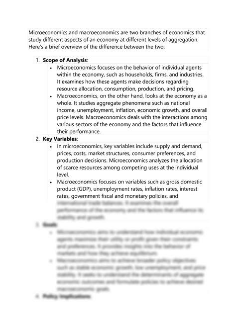 SOLUTION Microeconomics And Macroeconomics Are Two Branches Of