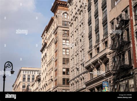 Building Facades Soho Cast Iron Historic District Nyc Stock Photo Alamy