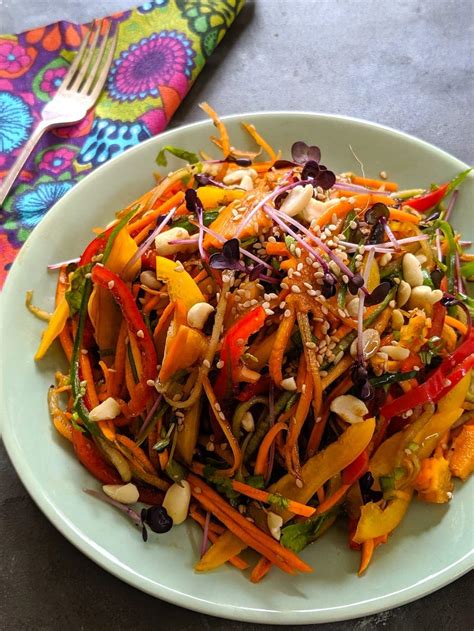 Rainbow Salad - Easy, Quick and Delicious Vegan Recipe