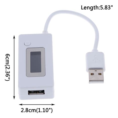 1Pcs LCD Battery Charge Measure Voltage Current Tester Mobile Power