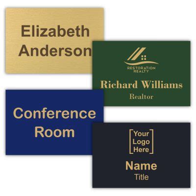 Engraved Brass Office Name Plate Signs - NapNameplates.com