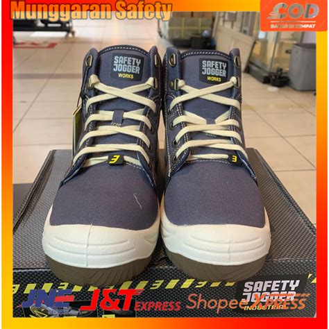 Jual Sepatu Safety Jogger Desert Biru Safety Shoes Jogger Desert S P