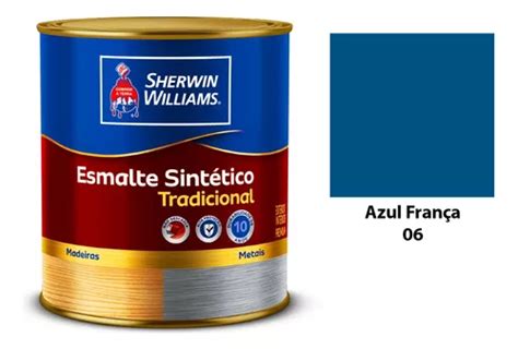 Esmalte Sintético Tradicional 900ml Alto Brilho Cores Cor Azul França