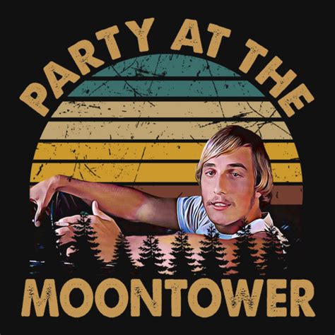 Dazed And Confused Retro Party At The Moontower Metal Print Vertical By