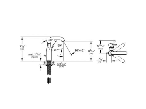 Grohe Essence New Gooseneck Basin Mixer Tap Brushed Cool Sunrise