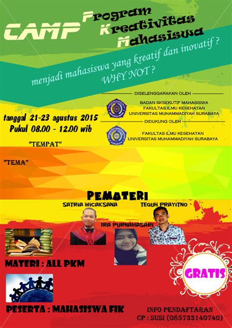 Contoh Poster Pkm Sketsa