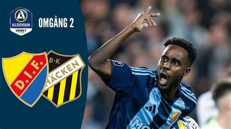 Djurgårdens IF BK Häcken Höjdpunkter Allsvenskan 2024 Omgång 2